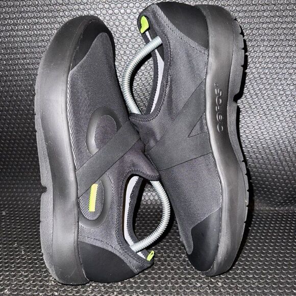 Oofos OOmg Fibre Low Black Gray Slip On Comfort Sneakers Shoes Men’s Size 10.5 main image 5